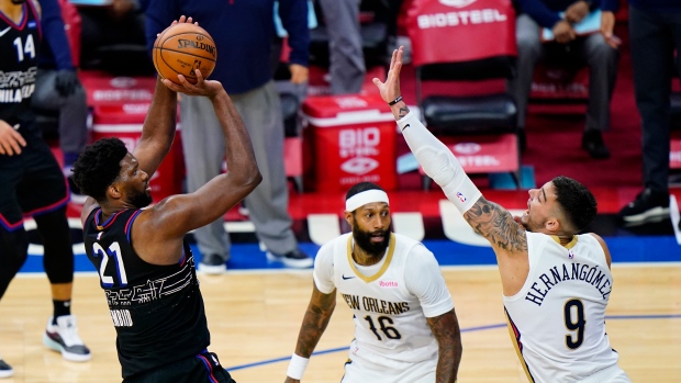 Joel Embiid Willy Hernangomez, The Canadian Press Joel Embiid Willy Hernangomez