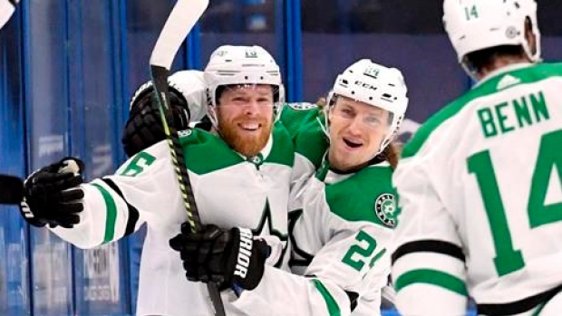 Joe Pavelski Roope Hintz Jamie Benn, The Canadian Press Joe Pavelski Roope Hintz Jamie Benn