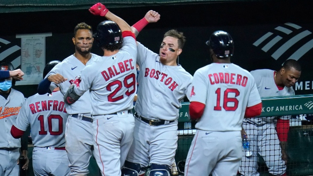 Boston Red Sox celebrate
