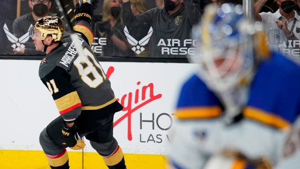 Jonathan Marchessault Jordan Binnington, The Canadian Press Jonathan Marchessault Jordan Binnington