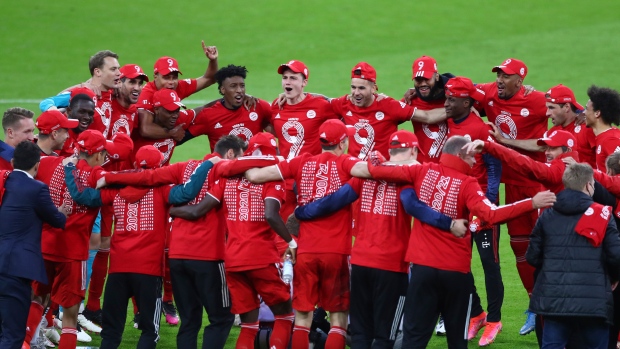 Bayern Munich Celebrate Bayern Munich Celebrate