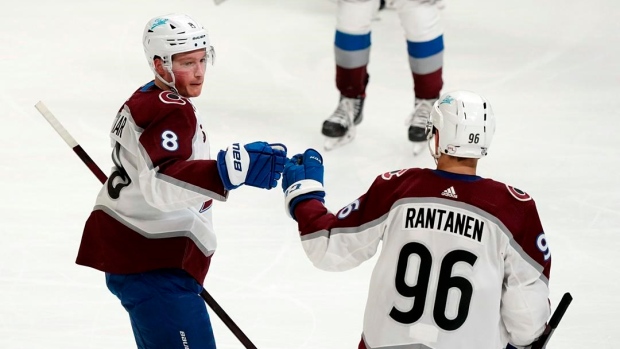 Cale Makar and Mikko Rantanen , The Canadian Press Cale Makar and Mikko Rantanen