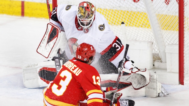 Johnny Gaudreau and Anton Forsberg, The Canadian Press Johnny Gaudreau and Anton Forsberg