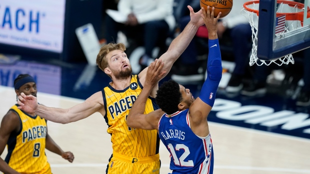 Domantas Sabonis, Tobias Harris, The Canadian Press Domantas Sabonis, Tobias Harris