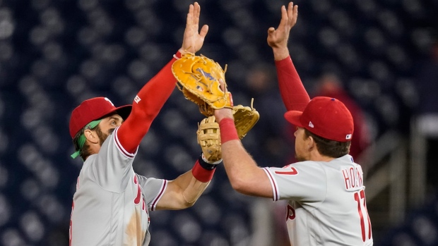Bryce Harper, Rhys Hoskins, The Canadian Press Bryce Harper, Rhys Hoskins