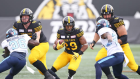 Jackson Bennett rushes vs. Toronto Argonauts