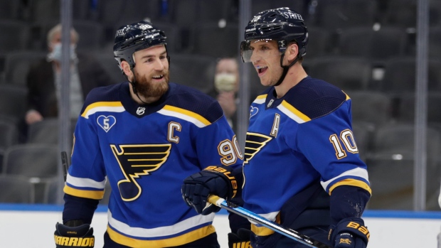Brayden Schenn, Ryan O'Reilly, Kaapo Kahkonen