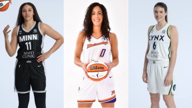 Natalie Anchowa, Kia Nurse and Bridget Carleton, Getty Images Natalie Anchowa, Kia Nurse and Bridget Carleton