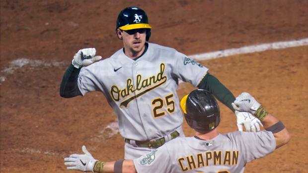 Stephen Piscotty, Matt Chapman, The Canadian Press Stephen Piscotty, Matt Chapman