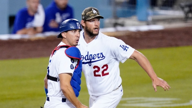 Clayton Kershaw, Austin Barnes, The Canadian Press Clayton Kershaw, Austin Barnes