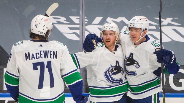 Zack MacEwen Travis Boyd Jimmy Vesey, The Canadian Press Zack MacEwen Travis Boyd Jimmy Vesey