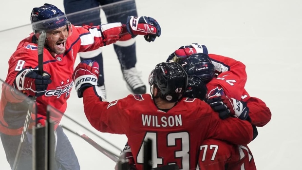 Washington Capitals celebrate , The Canadian Press Washington Capitals celebrate