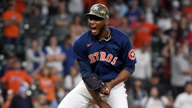 Houston Astros relief pitcher Enoli Paredes, The Canadian Press Houston Astros relief pitcher Enoli Paredes