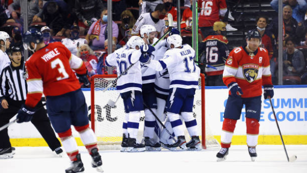 Lightning celebrate Game 1 win