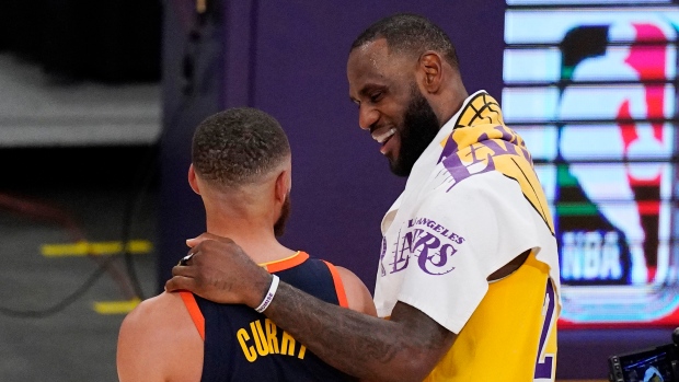 LeBron James and Stephen Curry