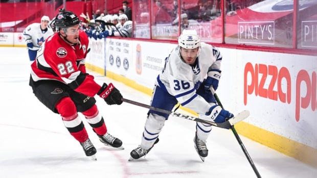 Colt Conrad (36), Logan Shaw, Toronto Marlies on Twitter (@TorontoMarlies) Colt Conrad (36), Logan Shaw