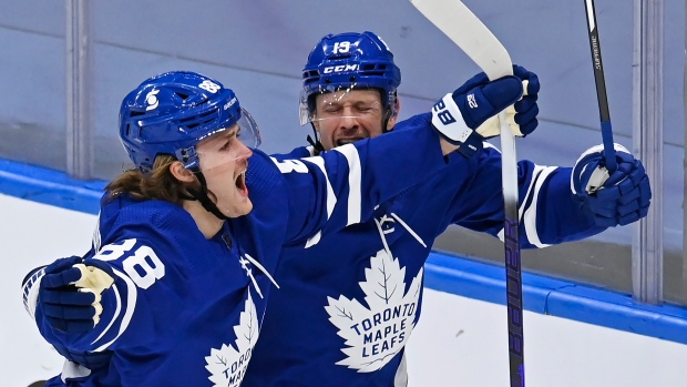 William Nylander and Jason Spezza 