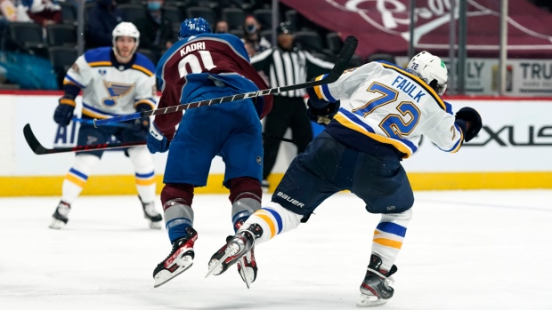 Justin Faulk and Nazem Kadri