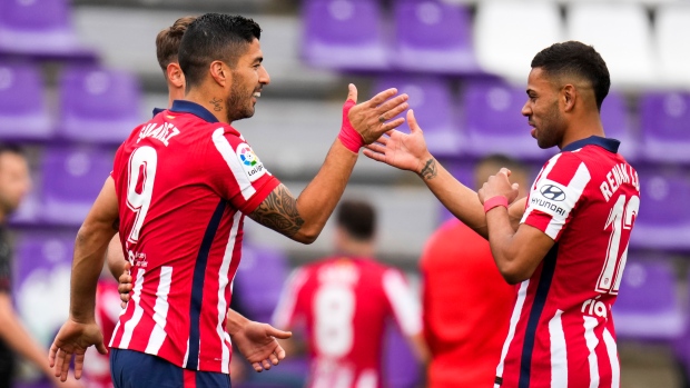 Luis Suarez, Renan Lodi, The Canadian Press Luis Suarez, Renan Lodi