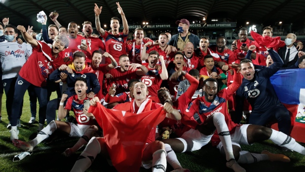 Lille Celebrates Ligue 1 title