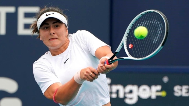 Bianca Andreescu, The Canadian Press Bianca Andreescu
