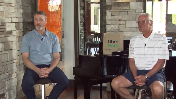 Patrick Roy and Mario Tremblay Patrick Roy and Mario Tremblay