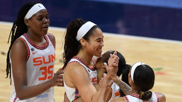 Jonquel Jones Brionna Jones Jasmine Thomas Briann January, The Canadian Press Jonquel Jones Brionna Jones Jasmine Thomas Briann January