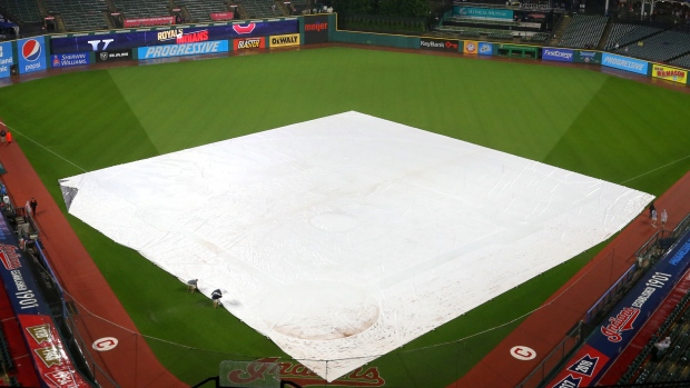 Progressive Field Rain, Frank Jansky/Icon Sportswire via Getty Images Progressive Field Rain