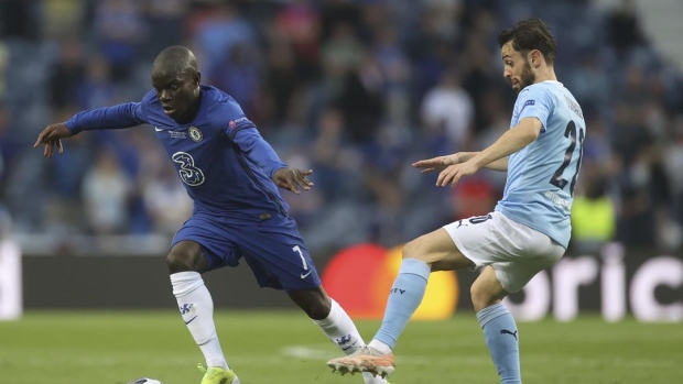 N'Golo Kante and Bernardo Silva