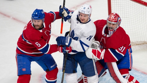 Zach Hyman, Shea Weber and Carey Price