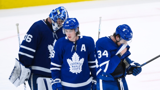 Jack Campbell Mitch Marner Auston Matthews, The Canadian Press Jack Campbell Mitch Marner Auston Matthews