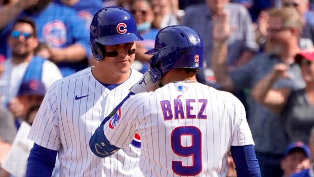 Javier Baez, Anthony Rizzo lead surging Chicago Cubs past San Diego Padres  