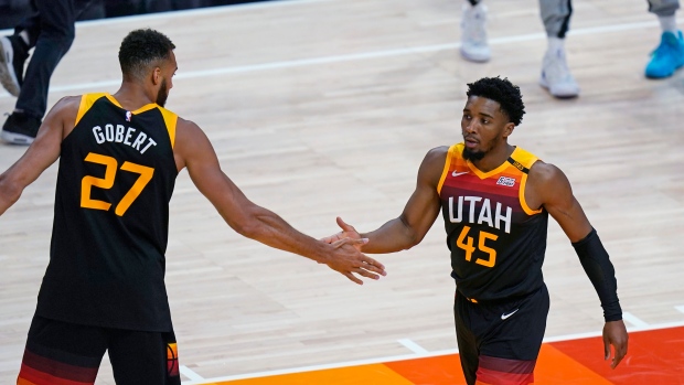 Rudy Gobert Donovan Mitchell, The Canadian Press Rudy Gobert Donovan Mitchell