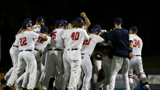 Team USA celebrates, USA Baseball on Twitter Team USA celebrates