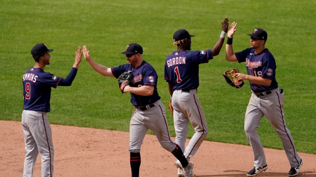 Minnesota Twins celebrate, The Canadian press Minnesota Twins celebrate
