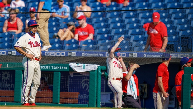 Philadelphia Phillies manager Joe Girardi, The Canadian Press Philadelphia Phillies manager Joe Girardi