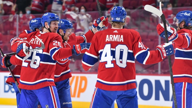 Corey Perry Montreal Canadiens celebrate, Francois Lacasse/NHLI via Getty Images Corey Perry Montreal Canadiens celebrate