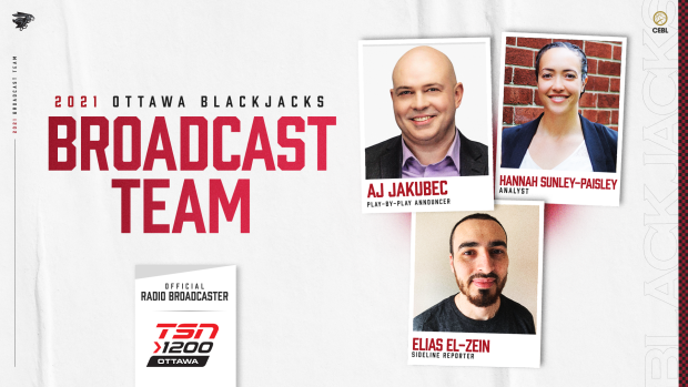 2021 Ottawa Blackjacks broadcast team
