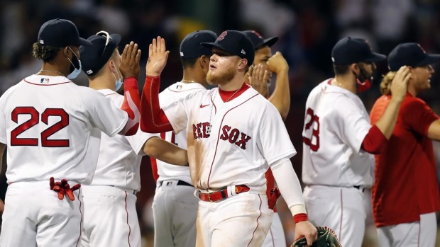 Boston Red Sox celebrate