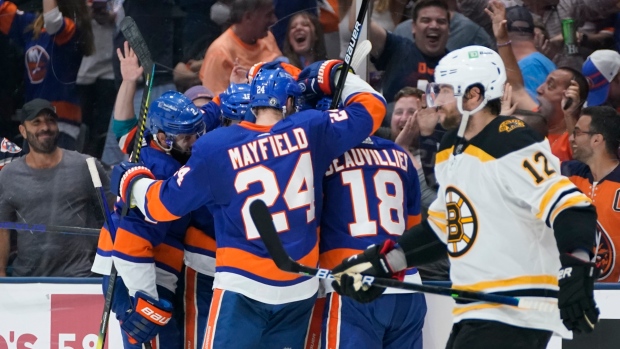 New York Islanders celebrate