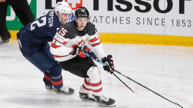 Owen Power and Tage Thompson, The Canadian Press Owen Power and Tage Thompson
