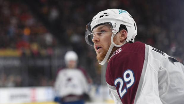 Avalanche's Nathan MacKinnon out vs. Red Wings with lower-body injury