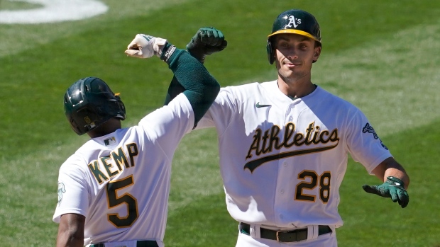 Tony Kemp Matt Olson, The Canadian Press Tony Kemp Matt Olson