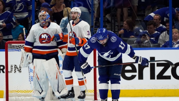 Semyon Varlamov Adam Pelech Alex Killorn, The Canadian Press Semyon Varlamov Adam Pelech Alex Killorn