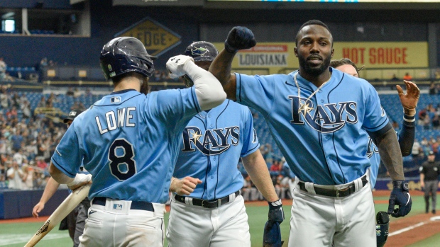 Tampa Bay Rays celebrate