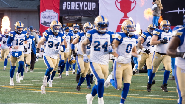 Winnipeg Blue Bombers, The Canadian Press Winnipeg Blue Bombers