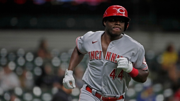 Cincinnati Reds' Aristides Aquino, The Canadian Press Cincinnati Reds' Aristides Aquino