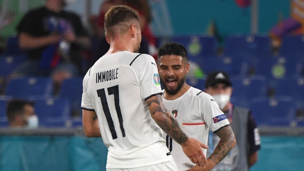 Ciro Immobile, Lorenzo Insigne, The Canadian Press Ciro Immobile, Lorenzo Insigne