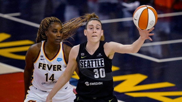 Jantel Lavender Breanna Stewart, The Canadian Press Jantel Lavender Breanna Stewart