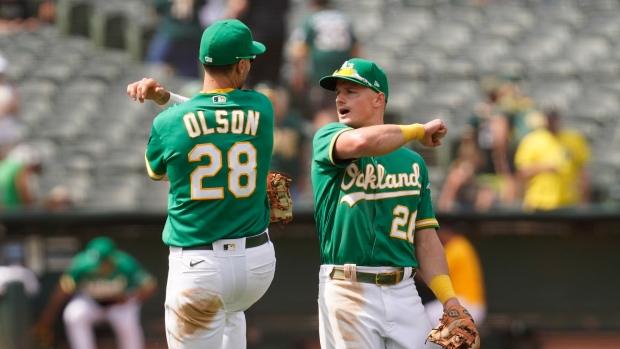 Matt Olson, Matt Chapman, The Canadian Press Matt Olson, Matt Chapman